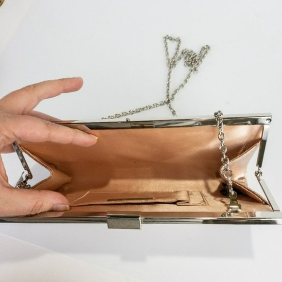 INC International Concepts Lexy Minaudiere Clutch -Rose Gold - Picture 5 of 5